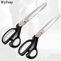 professional 65 manganese steel tailor scissors sewing cuts straight guided embroidery scissor fabric cutter tailors scissors