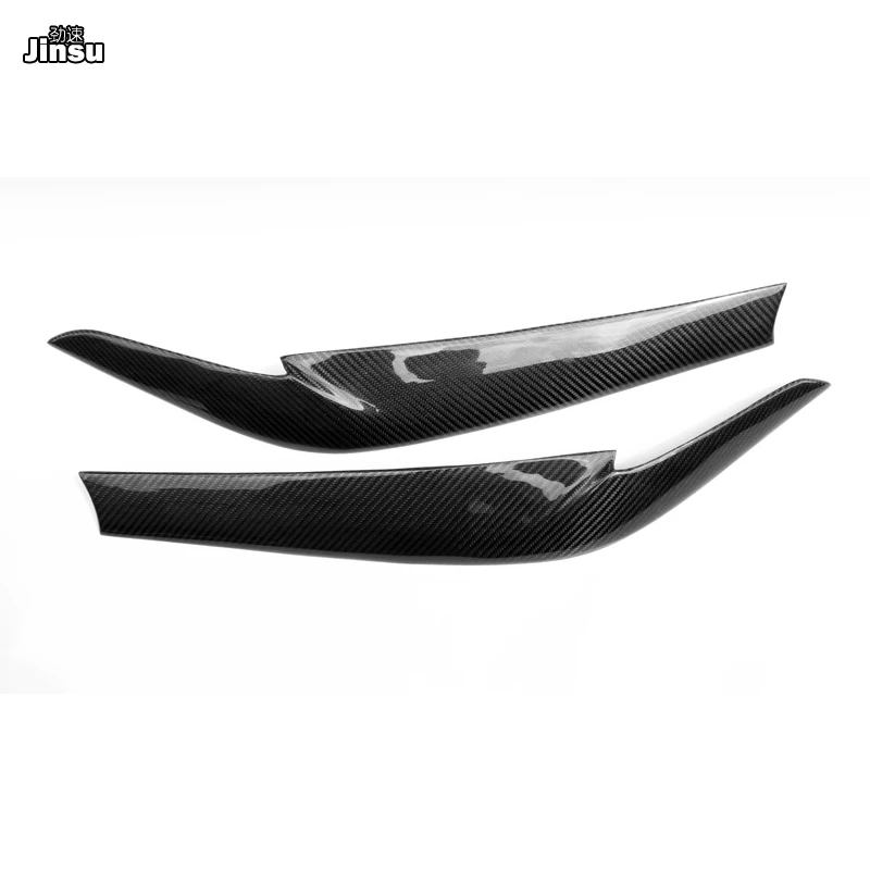 2 шт. накладки на передние фары из углеродного волокна для BMW 525i 530i 540i 2017 - 2019 G30 G31 F90