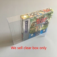 10pcs high quality transparent box for gba us version game card display plastic pet protector collection storage protective box