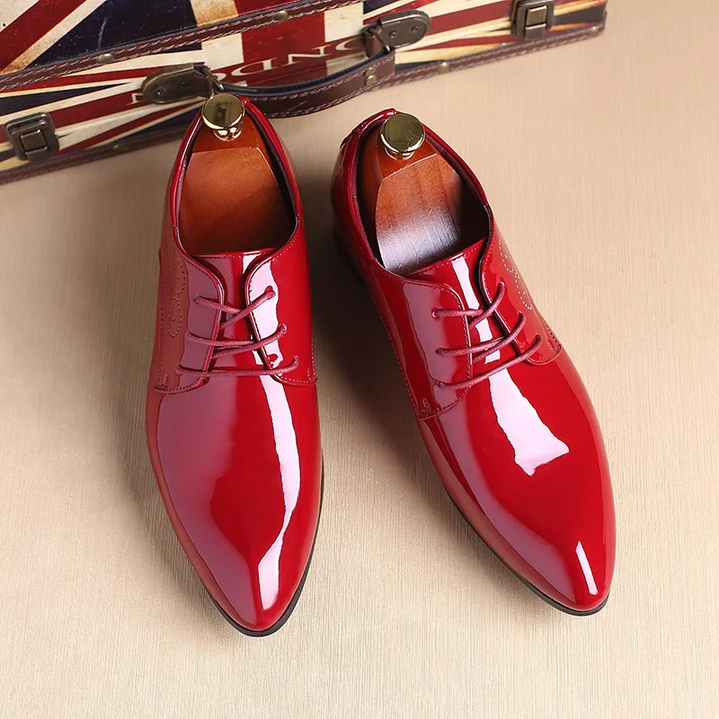 

High Quality Brand Men Formal Shoes Men Oxford Leather Dress Shoes Fashion Business Men Shoes Pointed Wedding Shoes