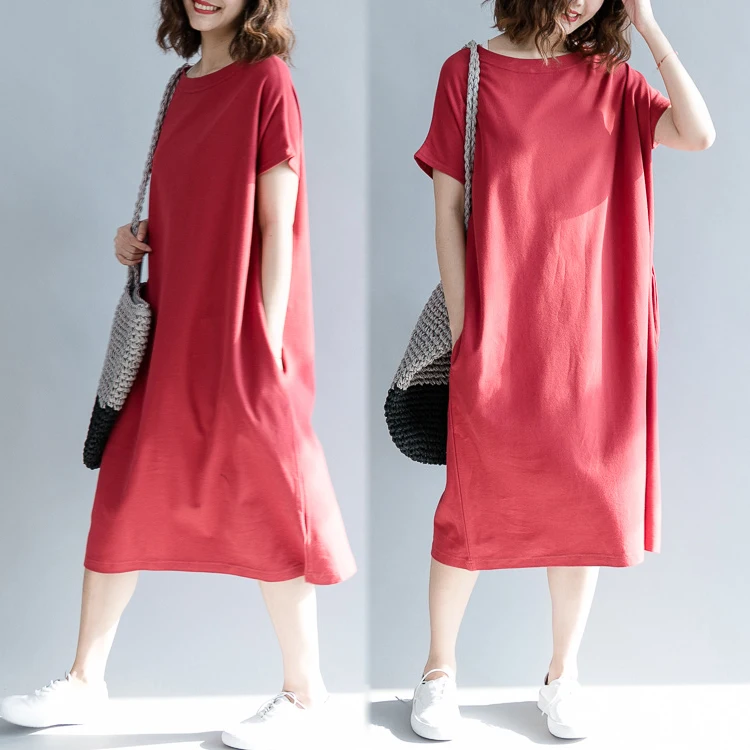 

2018 New Brand Summer Maternity Dress Woman Casual Cotton Material Dresses Pregnant Woman Large Size Clothes MD-00368