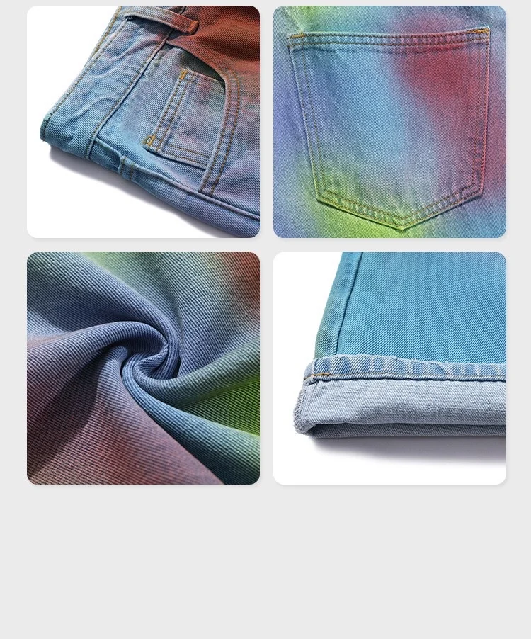 

Spring And Summer 2021 Female Jeans Magic Graffiti Hip Hop Street Punk Casual Pants