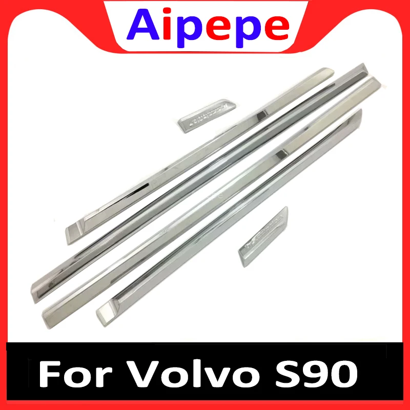 Автомобильный Стайлинг Авто Боковая юбка ABS Хромированная наклейка дверь