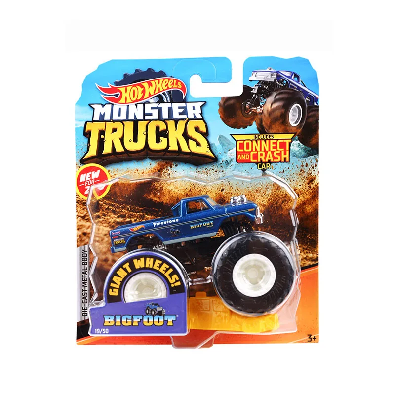 BIG FOOT Hot Wheels Металлический Игрушечный Автомобиль Monster Trucks ассортимент для больших шин автомобилей Разрушитель FYJ44 Hotwheels Lover коллекция для мальчиков - Цвет: BIG FOOT