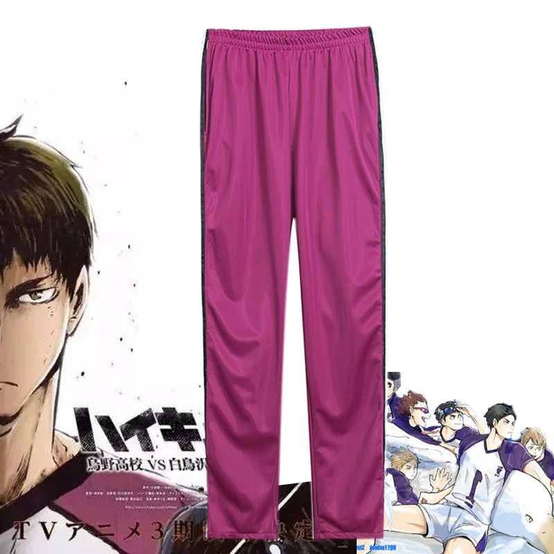 Haikyuu школьная форма пальто куртка штаны Спортивная одежда волейбол Джерси Аниме