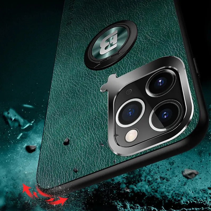 

For Iphone 11 Case Luxury Leather Anti Fall For Iphone 6 6s 7 8 Plus Xr X Xs Max 11 Pro Max Originality Silicon Soft Edge Cover