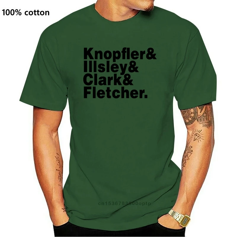 

New Band T Shirt Dire Straits Line Up Mens T Shirt Dire Straits Tee Men 2021 Brand Clothing Tees Casual Top Tee