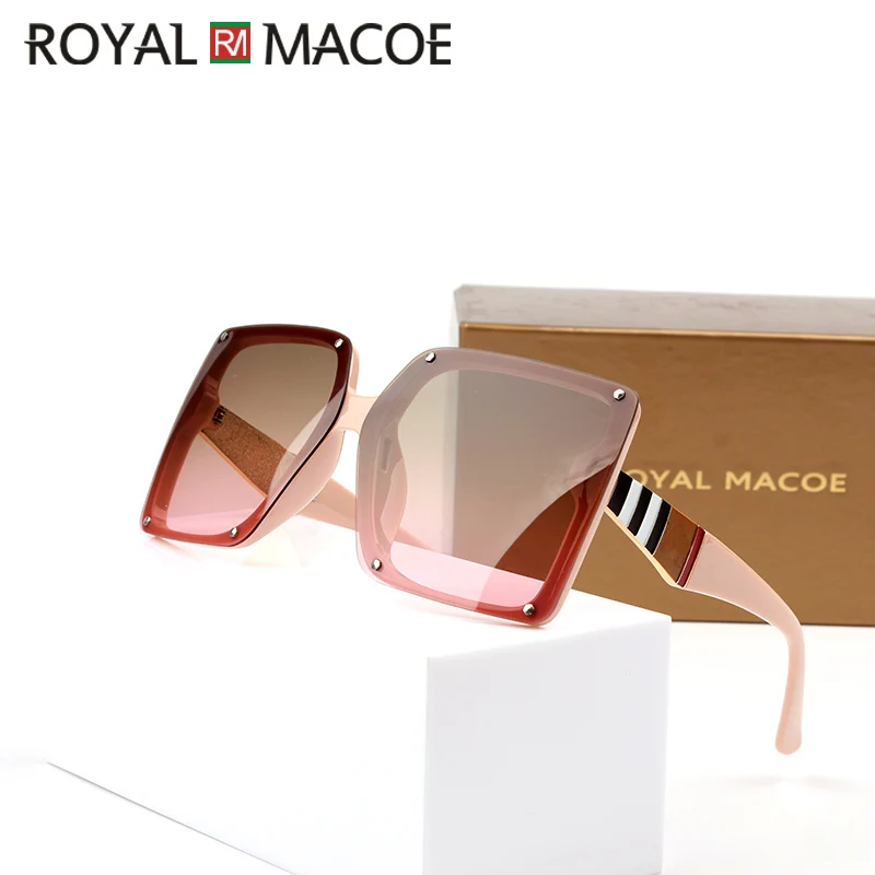 Женские солнцезащитные очки большого размера квадратные в стиле ретро модные