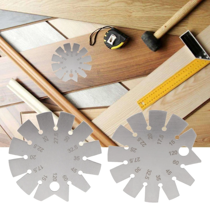 

Stainless Steel Bevel Gauge Angle Protractor Range 15-120 Gage Tools