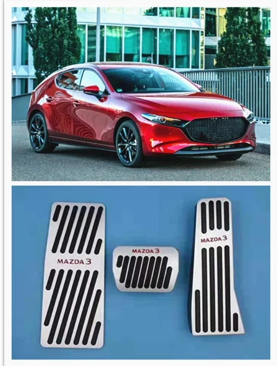 Для Mazda 3 Аксессуары 2019 2020 передачи Non-Slip резинометаллические топлива для педали