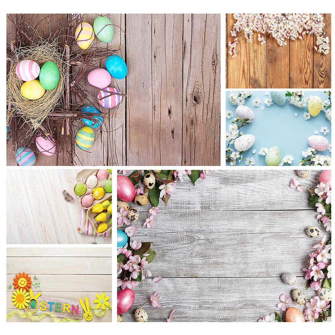 Фон для фотосъемки с цветными яйцами реквизит фотосессии пасхальный детский