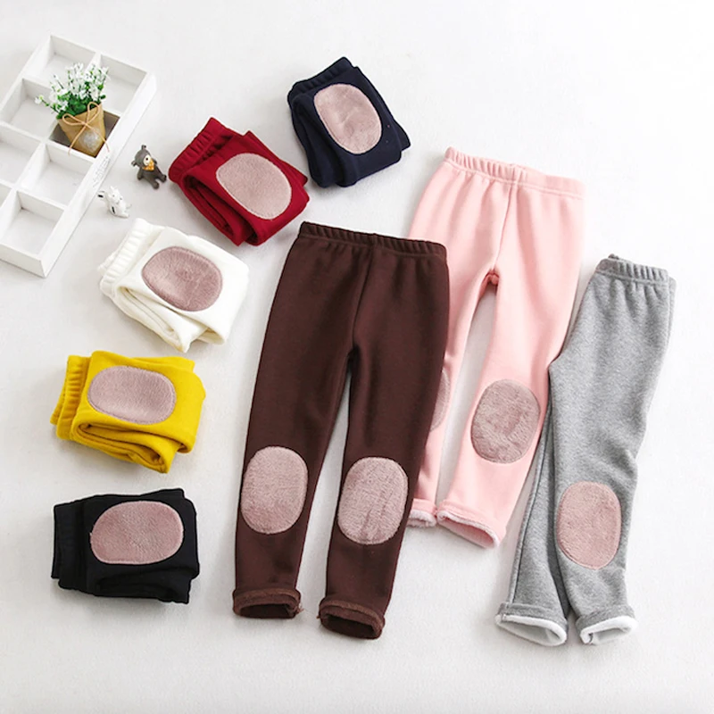 Mallas acolchadas de terciopelo y algod&oacute;n para ni&ntilde;a, Leggings c&aacute;lidos, a la moda, para Oto&ntilde;o e Invierno-0