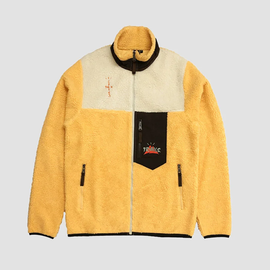

Cardigan Best Quality Lamb Wool FLEECE Travis Scott Cactus Jack Trails Full Zip Hoodie Men Women Embroidery Sweatshirts