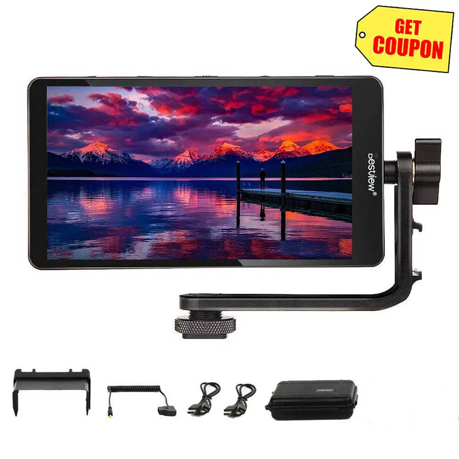 Монитор полевой Bestview S5 5 дюйма 4K HDMI Full HD для камер Canon Nikon DSLR GH5 GH4 Sony A7S FS7 BMPCC |