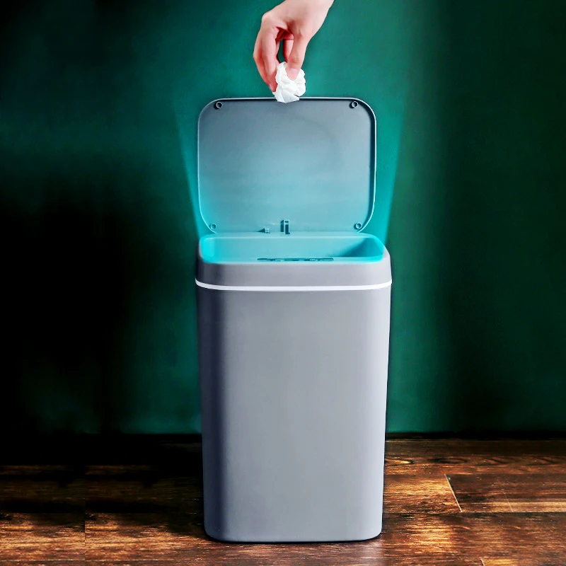Новинка умная мусорная корзина 12L/14L/16L домашний автоматический Индуктивный