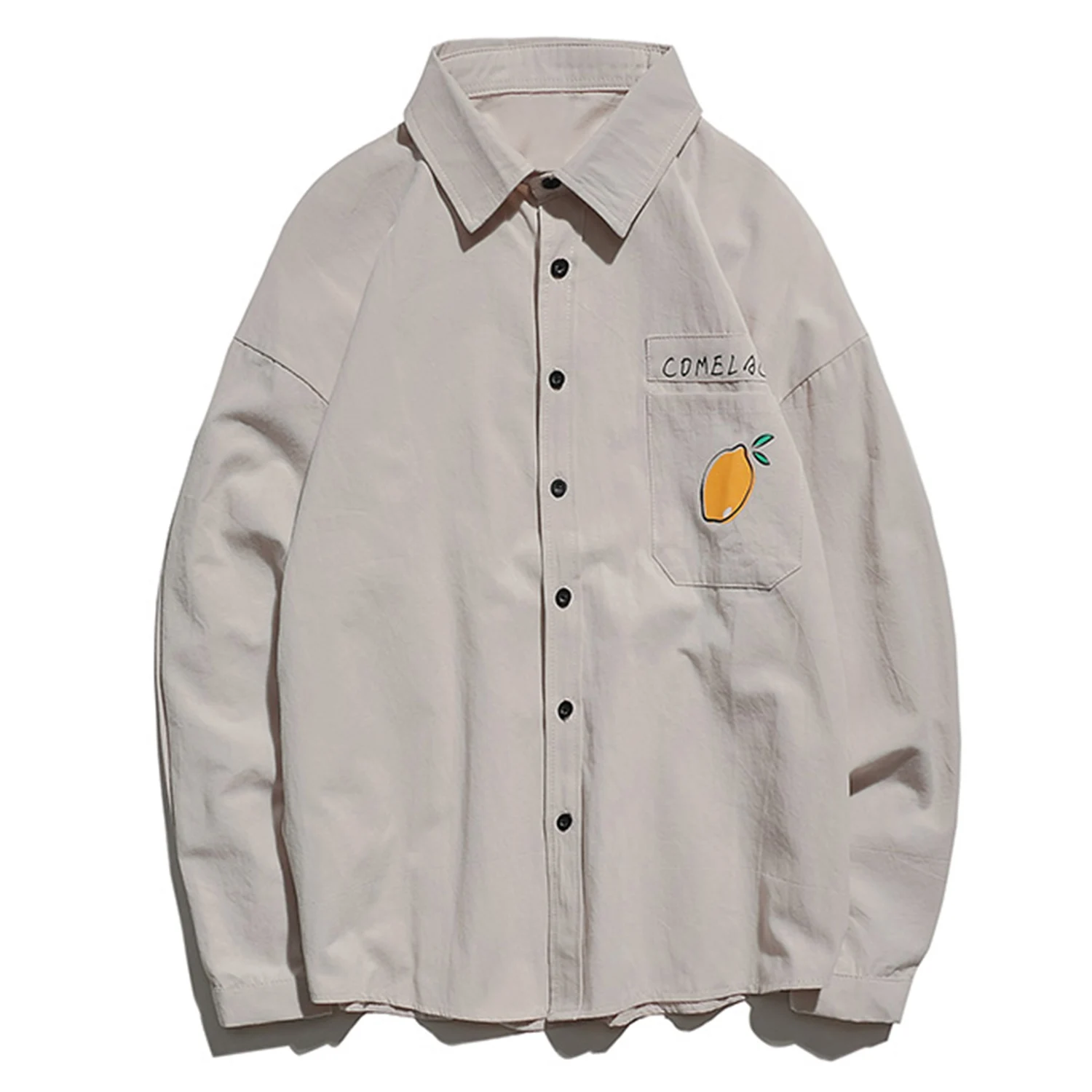 Aelfric Eden модные оранжевые мужские рубашки с принтом 2019 Харадзюку хип-хоп