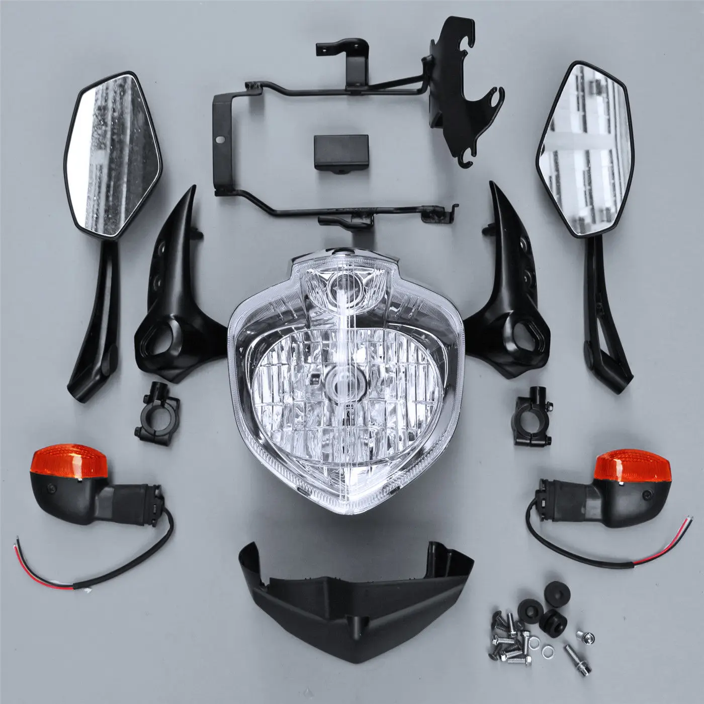 Для Yamaha FZ6 N FZ6N FZ6S 2007 2010 07 08 09 мотоцикл передняя фара Фара Корпус Комплект| |