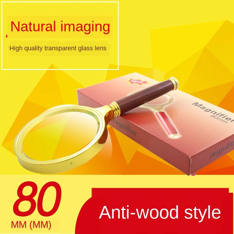 Увеличительное стекло 10 раз складное Оптическое 70 мм портативное ручное