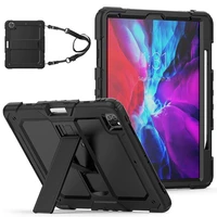 tablet case for ipad pro 12 9 case 2020 soft silicone shockproof with neck strap protective cover for ipad pro 11 2020 case
