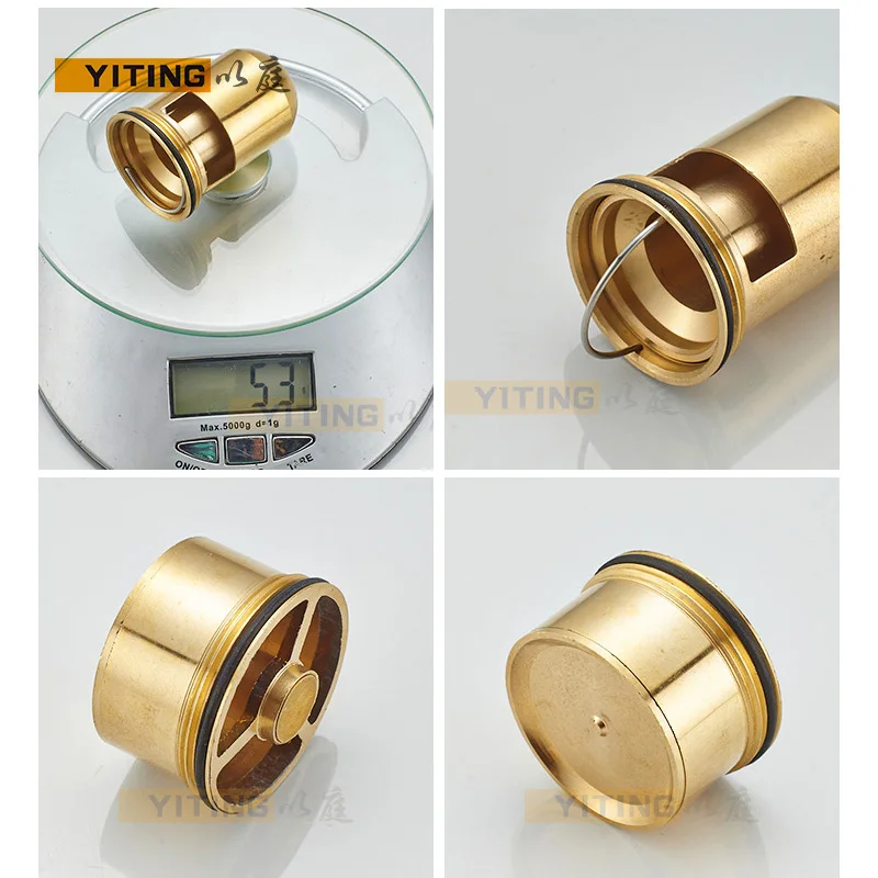 Латунный клапан для слива в полу с дезодорирующим клапаном Т-образное