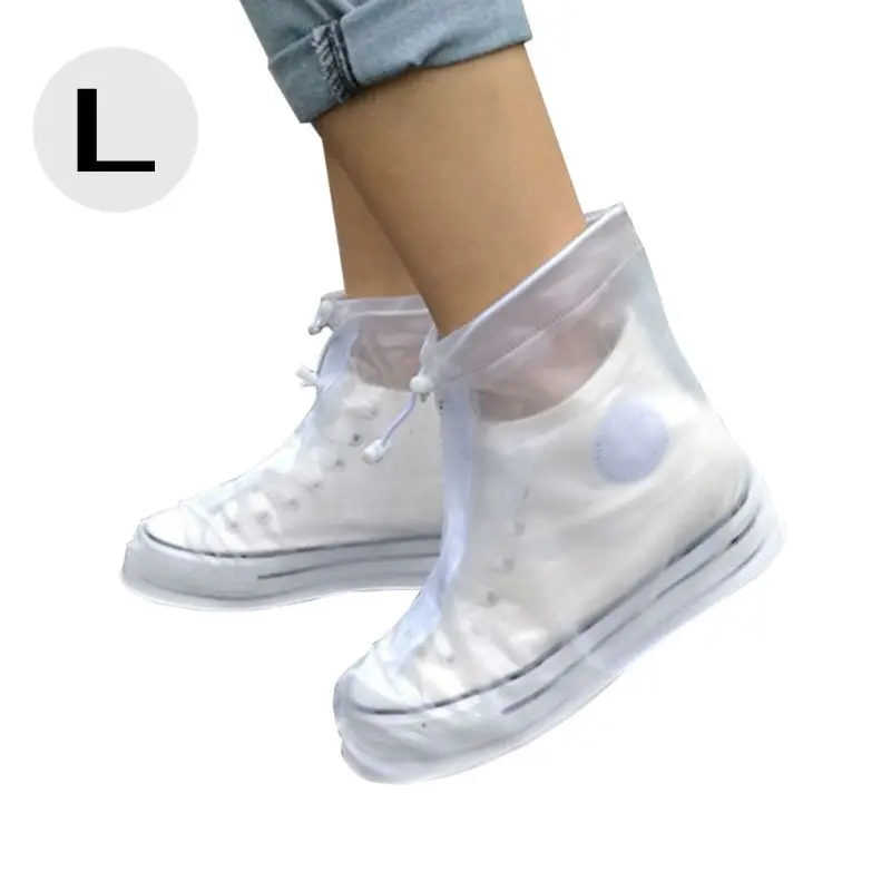 

Waterproof Shoe Covers Unisex Reusable Shoecover Non-slip Zipper Rain Cover Case
