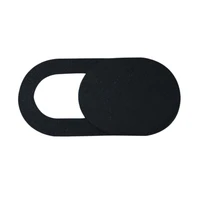 universal plastic black webcam cover shutter magnet slider camera cover for iphone laptop mobile phone len privacy stickers