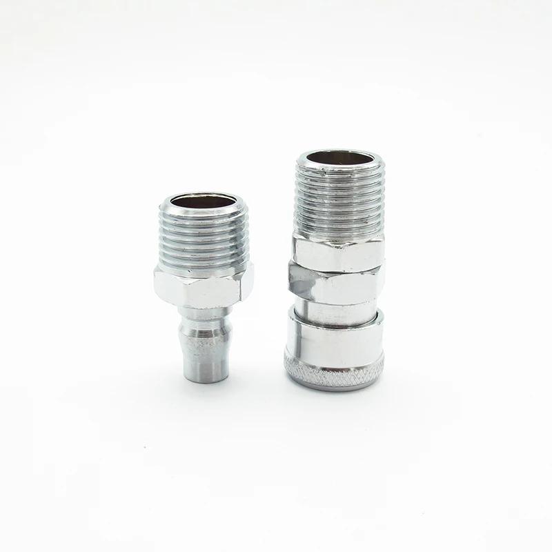 2PCS Pneumatic Fitting C Type Air Line Quick Coupling Connector Coupler Adapter For Compressor PM20 SM20 PM30 SM30 PM40 SM40 |