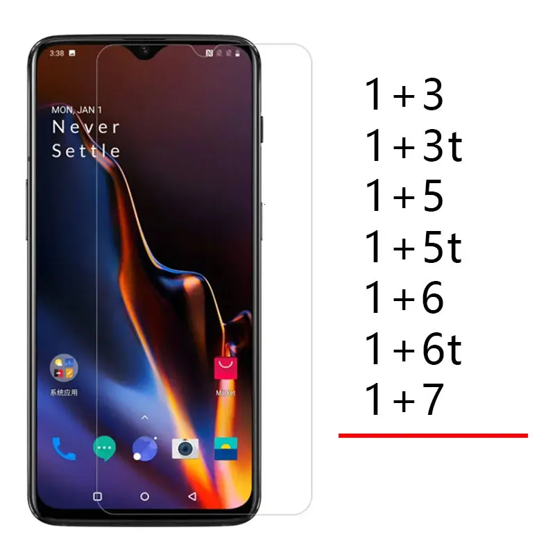 Защитное стекло для oneplus 6 t 5 5t 3 3t 7 закаленное на one plus экрана oneplus6 oneplus5 2 шт. 9h |