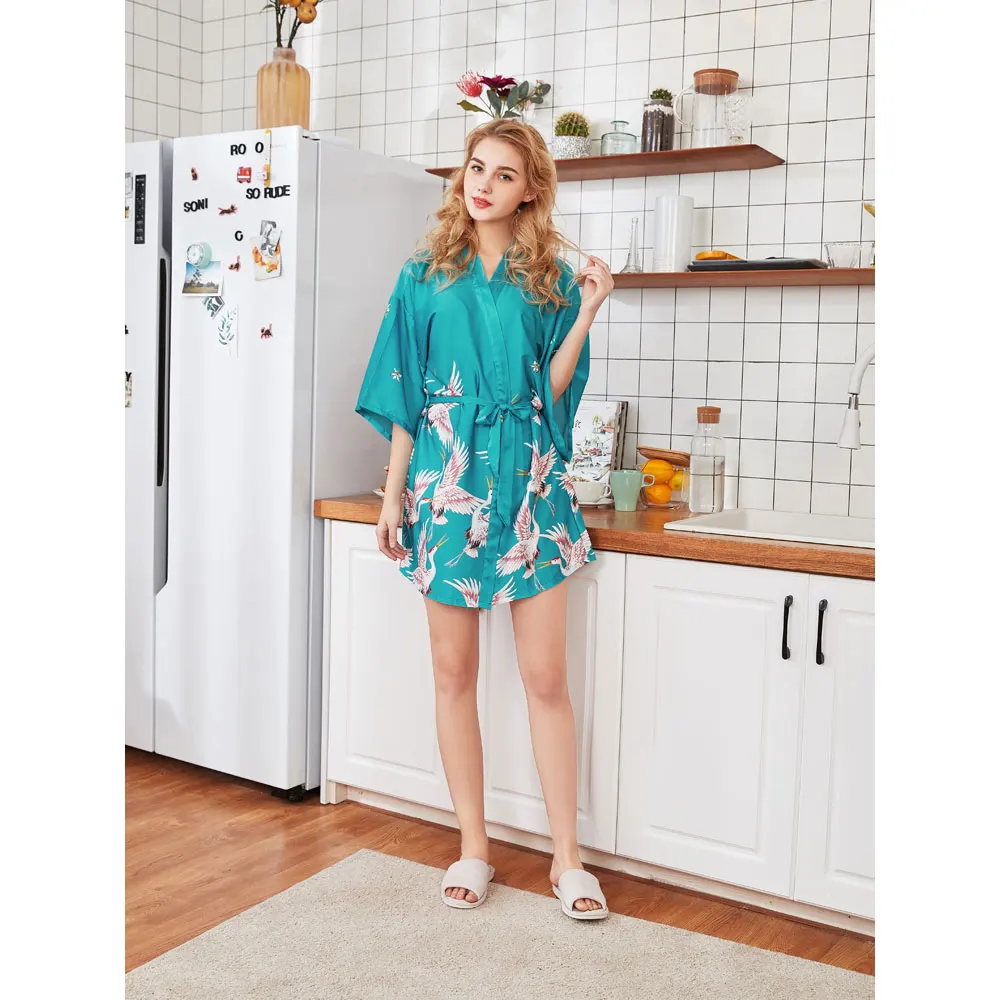 Женский банный халат Пижама для подружки невесты сексуальное нижнее белье