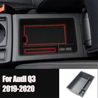 car accessories central armrest storage box for audi q3 8u q3 f3 2012 2020 console glove tray holder case container car styling