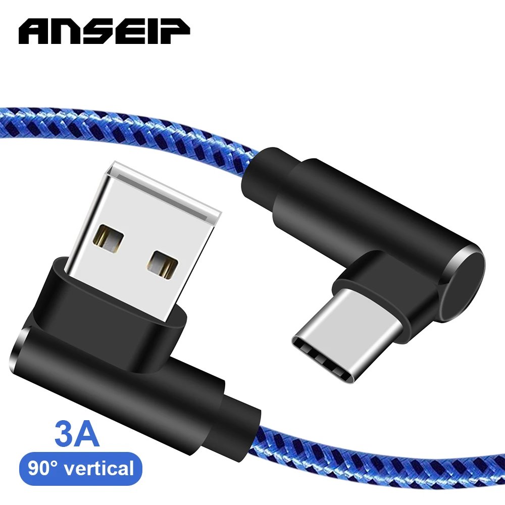 USB-кабель ANSEIP типа c Micro IOS 1 м/2 м/3 м для iPhone Samsung Xiaomi 3A быстрая зарядка | Мобильные