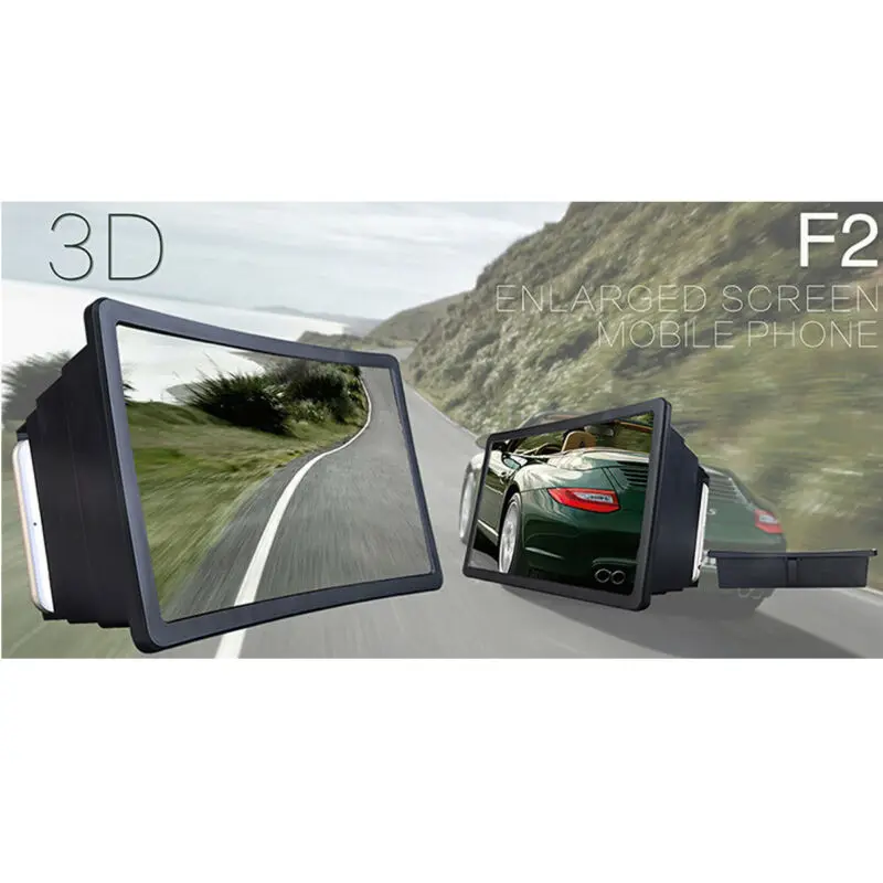 New F2 Magnifier Eyes Protection Display Folding 3D Screen Mobile Phone Amplifier Cellphone Holder Enlarged Expander Stand | Мобильные
