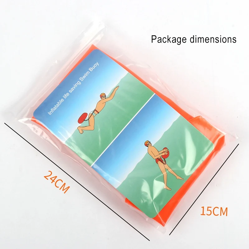 

Inflatable Open Swimming Buoy Tow Float Dry Bag Double Air Bag With Waist Belt For Swimming Water Sport Storage Safety Bag New
