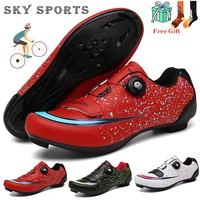 2021mens cycling mtb shoes sports route cleat flat speed road bike sneakers womens running mountain spd cycling shoes