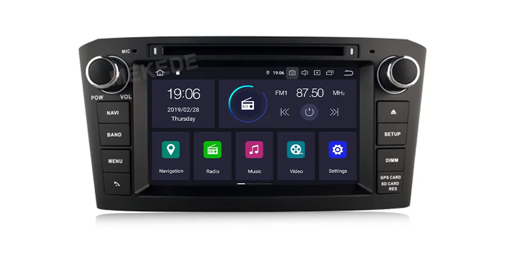 MEKEDE PX5 4G ram Android 9,0 Автомобильный DVD стерео Авто радио мультимедиа головное устройство для Toyota Avensis/T25 2003-2008 wifi RDS gps