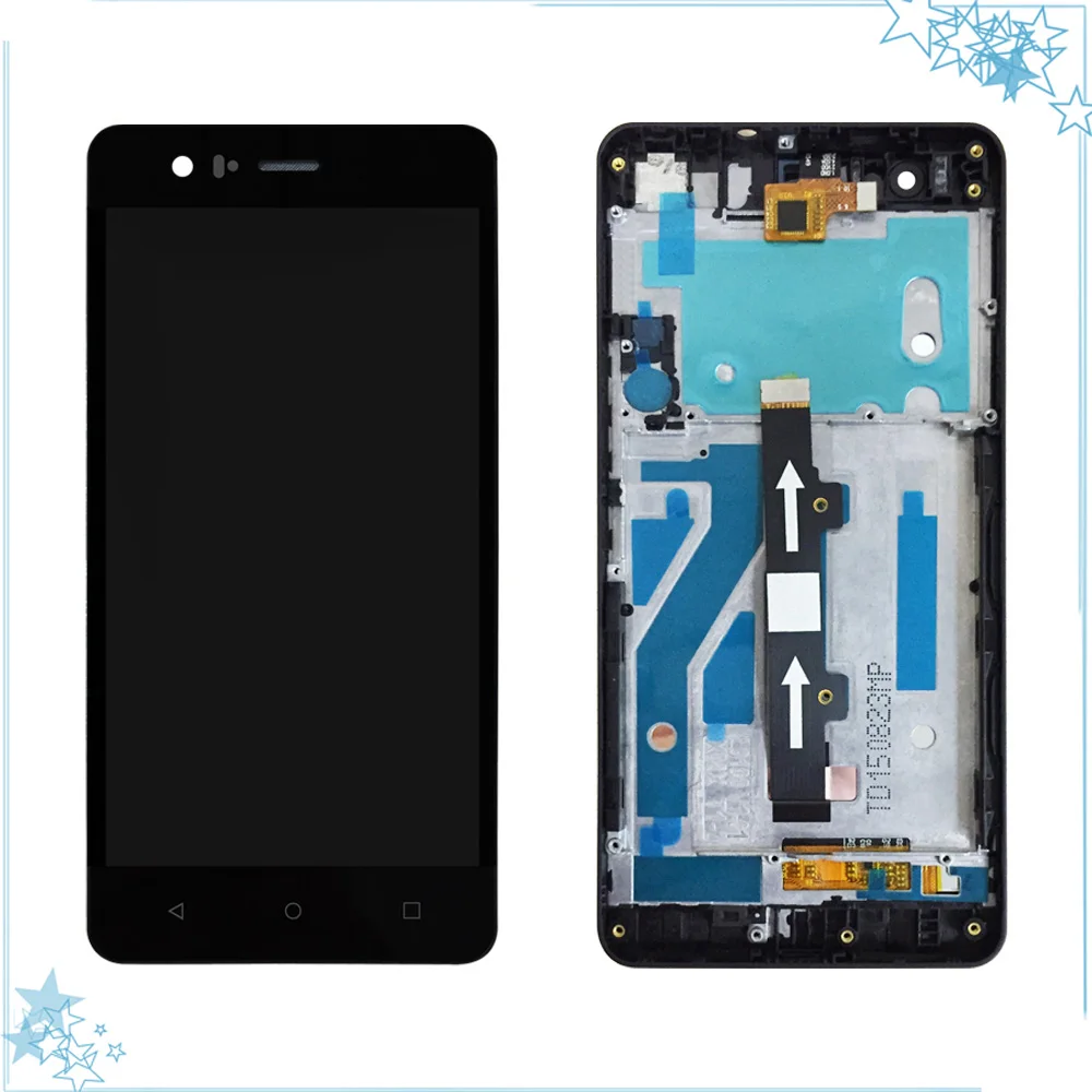 5.0'' For BQ Aquaris M5 LCD Display + Touch Screen Digitizer With Frame Assembly Replacement Mobile Phone Accessories Spare Part