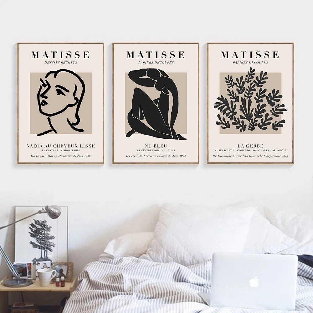 FLORID Анри Матисс Абстрактная живопись Минимальная иллюстрация настенное