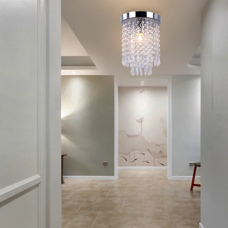 Современный хрустальный светодиодный потолочный светильник s для коридора