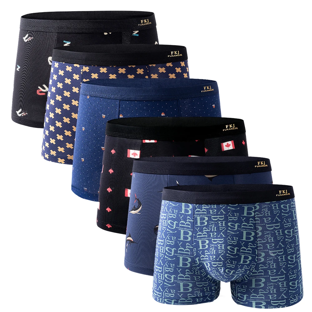 

Man Underwear Pack Modal Mal Underpants Boxer Random Color Boxershorts Men Brand Men's Panties Underwear Fashion Printing 4PCS