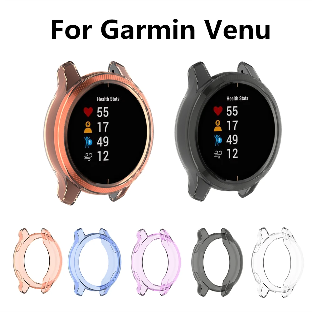Мягкий Защитный чехол для Garmin Вену рамка TPU Crystal прозрачный силиконовый защитный