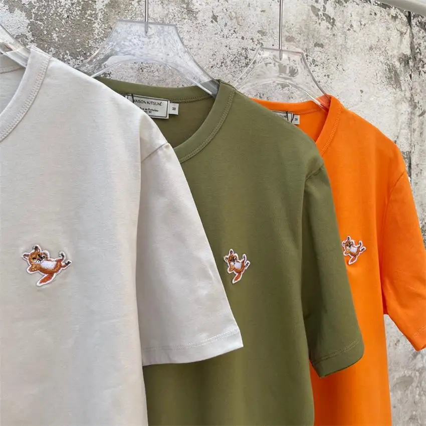 

Maison Kitsune Aesthetic t shirt Woman Graphic tshirts Tops Kawaii Oversized T-shirt Summer Clothes Vintage Clothing Tee Fashion
