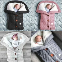 newborn sleeping bag super soft warm blanket cotton envelope for stroller bedding quilt swaddle wrap baby fleece sleepsack