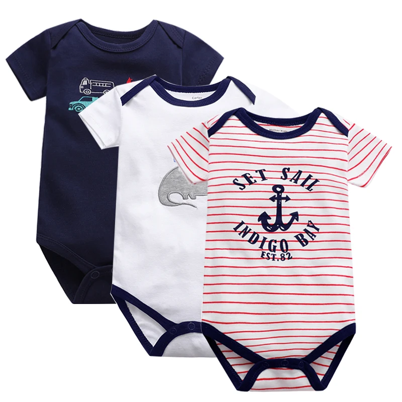 Комбинезоны для новорожденных 3 шт./Лот 100% хлопок | Детская одежда и обувь