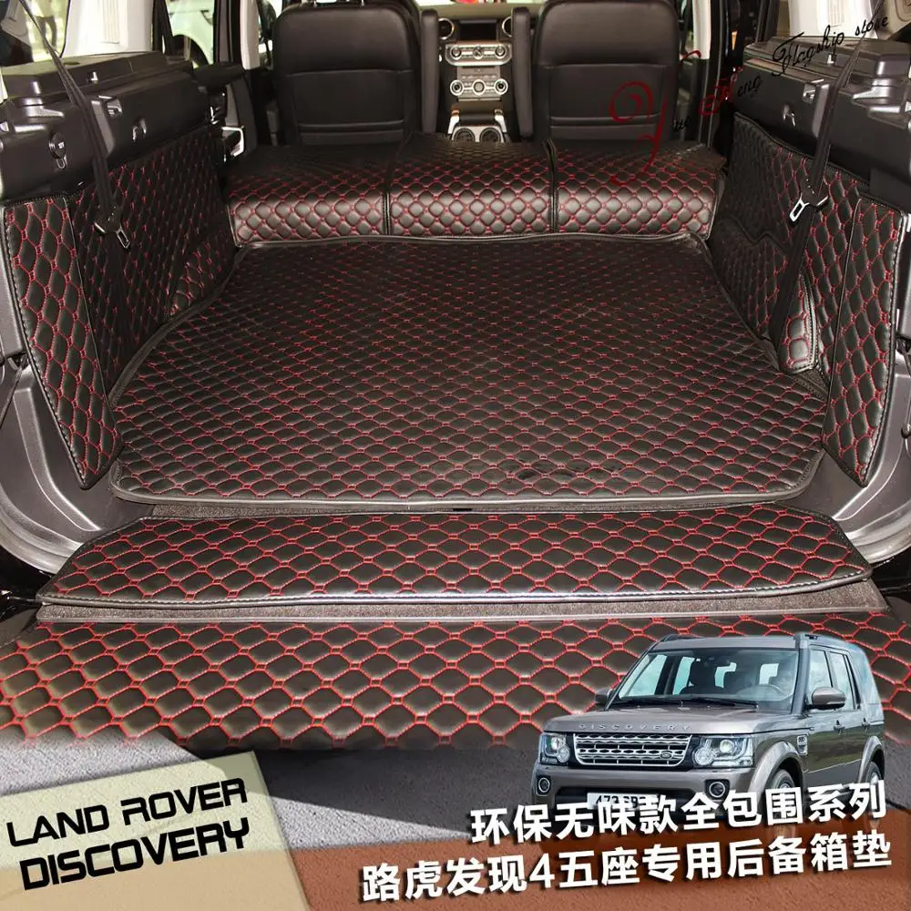 

No Odor Wholy Surrounded Waterproof Non Slip Car Trunk Mats Durable Carpets for Freelander2/Aurora RangeRoverSport/discovery3/4