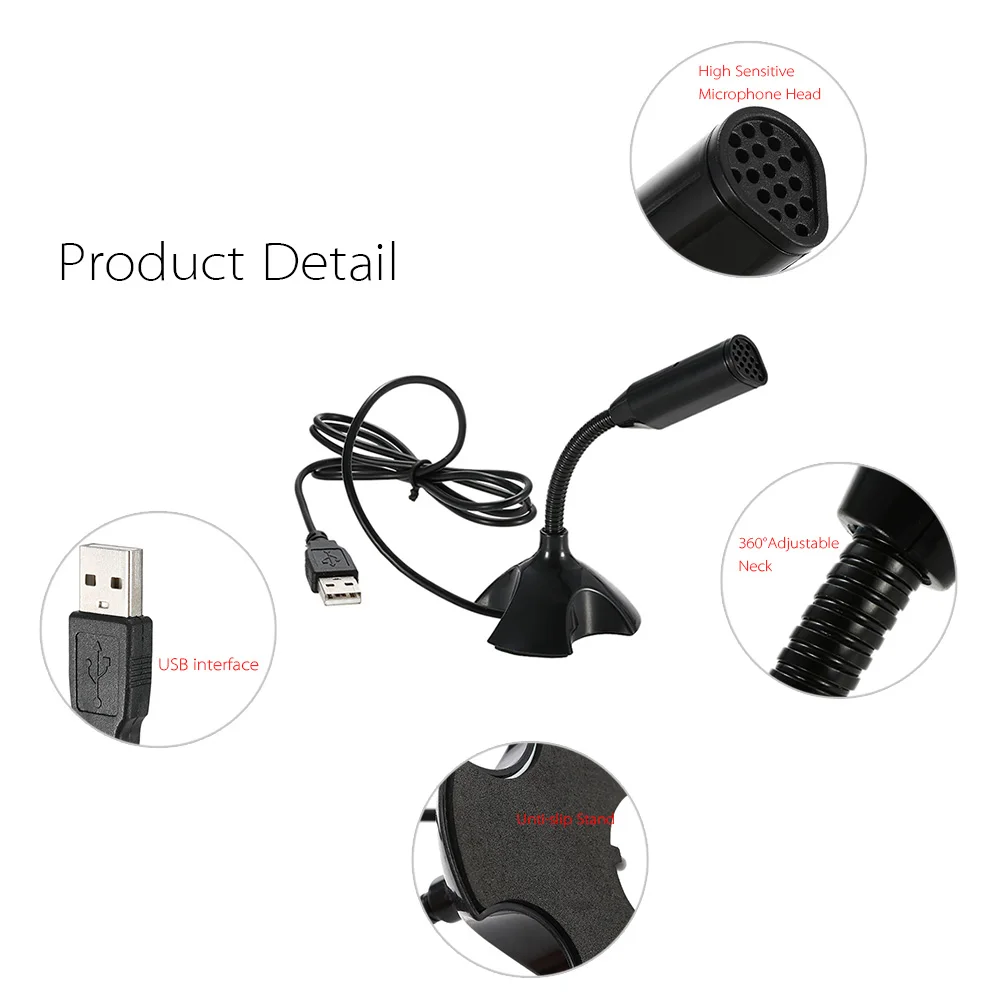 Настольный микрофон с USB портом 360 градусов|Микрофоны| |