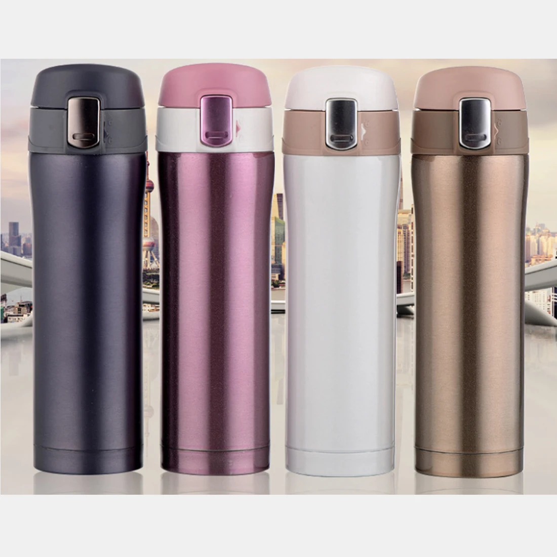 

350ML/450ML Vacuum Flasks Stainless Steel Insulated Cup Coffee Mug Bottle Gifts Thermocup