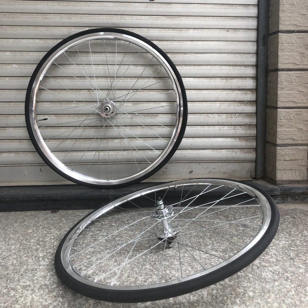 Обод колеса для велосипеда fixie с шинами серебристого цвета 20 мм 700C обод