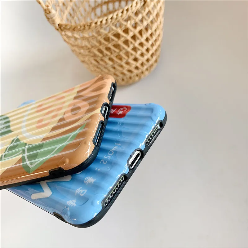 Чехол для телефона из ТПУ для iphone XR X Xs max чехол для iphone 7 8 6 6s plus, однотонный чехол для багажника, чай с лимоном, соевый молочный напиток, IMD, чехол