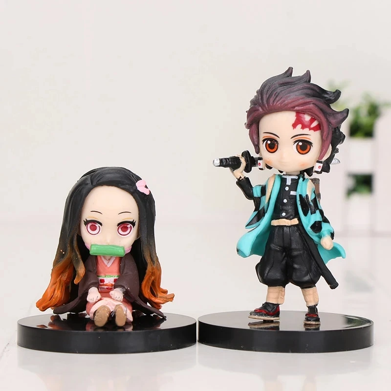 

6Pcs/set Demon Slayer Anime Action Figure Model Toy Figures Kimetsu No Yaiba Action Figures 6cm PVC Model Toys Anime Figure Girl