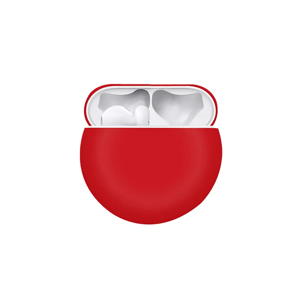 Red Для huawei Freebuds 3, беспроводной зарядный чехол, силиконовый защитный чехол,, полная защита для huawei - Цвет: Red
